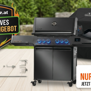 Napoleon Phantom Prestige 500 Mattschwarz Connected – Exklusives Sorglos-Bundle