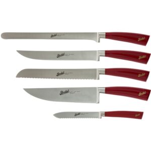 Berkel Elegance Chefmesser Set 5 teilig rot