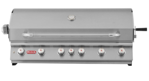 Bull BBQ Diablo Einbaugasgrill mit Lichtern, 6 Brenner + Heckbrenner