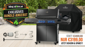 Napoleon Phantom Prestige 500 Mattschwarz Connected – Exklusives Sorglos-Bundle