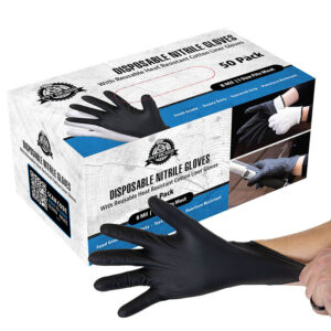 Pit Boss Nitril Grillhandschuhe schwarz 50x Stück