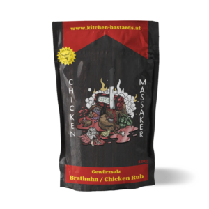 Kitchen Bastards Chicken Massaker Brathuhn & Chicken Rub Gewürz 120g