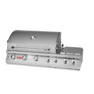 Bull BBQ 7 Burner Einbaugasgrill mit Lichtern, Doppelseitenbrenner + Heckbrenner