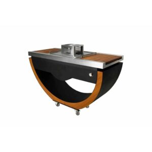 Masuria Kochinsel Narie Stainless Steel Black