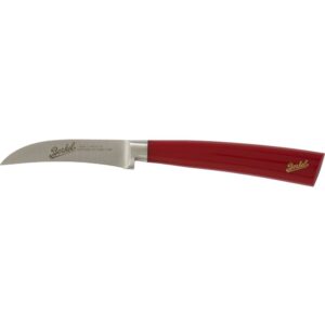 Berkel Elegance gebogenes Schälmesser 7cm rot