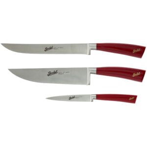 Berkel Elegance Messer Set 3 teilig rot