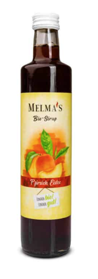 Melma´s Bio Sirup Pfirsich Eistee