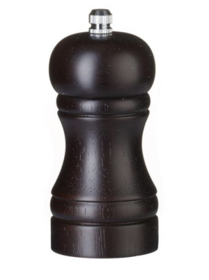Hendi Pfeffermühle aus Holz, Schwarz, ⌀50x(H)113mm