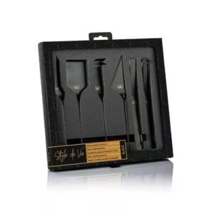 Style de Vie Set mit 4 Käse- und Buttermessern black