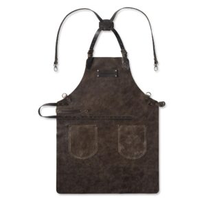 FEUERMEISTER Premium-Lederschürze aus Nappaleder braun Gr. 2