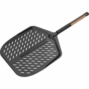 Witt Pizza-Schieber, Aluminium Black Edition 14 Zoll / 36cm, Korkgriff abnehmbar