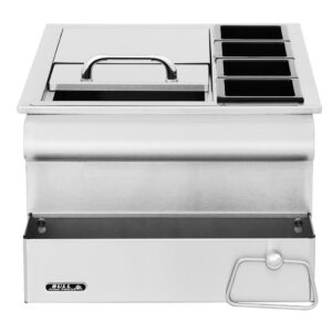 Bull BBQ Bartresen m. Eistruhe, Gewürzschalen + Flaschenhalter 455mm