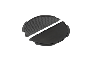 Big Green Egg halbrunde Grillplatte aus Gusseisen Large